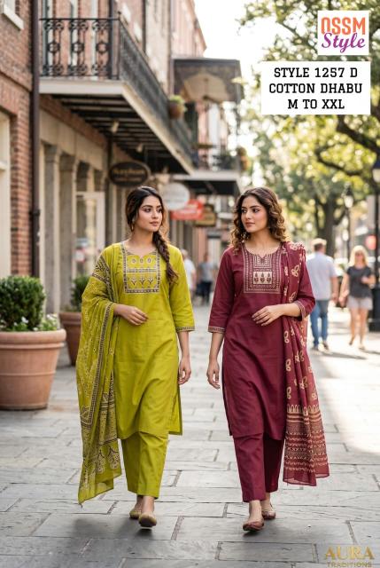 Ossm style 1257 D wholesale kurtis from ahmedabad